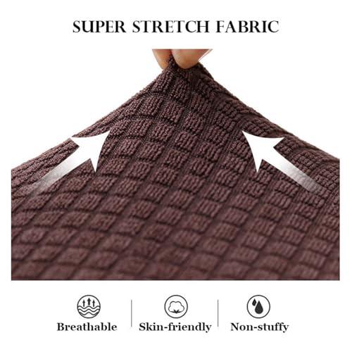【並行輸入品】 GVXOX Jacquard Curved Sectional Couch Covers， Stretch Cloud Couc_7
