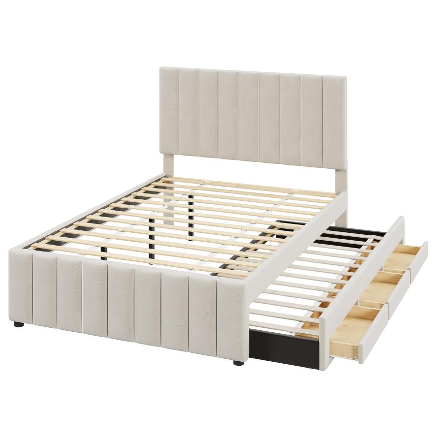 【並行輸入品】 Merax Full Size Bed Frame with Twin Size Trundle and 3 Drawers，_9