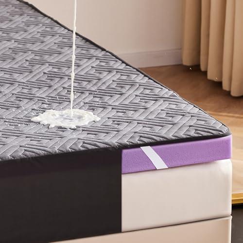 【並行輸入品】 BDEUS Dual Layer Gel Memory Foam Mattress Topper Twin & Waterpro_1