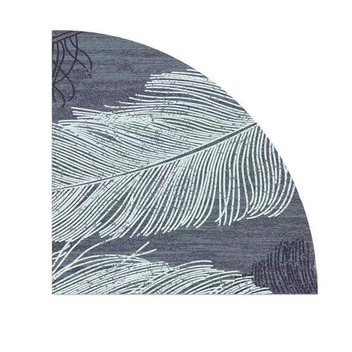 【並行輸入品】 Quarter Circle Area Rug Corner Decorative Rug Fluffy Carpet for_1