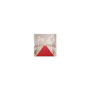 【並行輸入品】 Non Slip Rubber Backed Red Carpet Runner for Weddings & Events_2