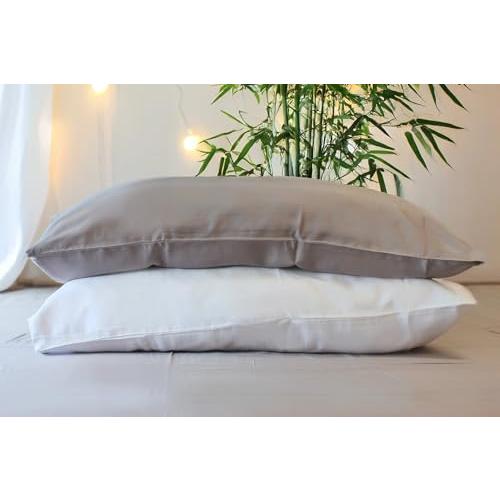 【並行輸入品】 One Bed Cool Lazy Bamboo Viscose Sheet Set， (King， Stone)_7