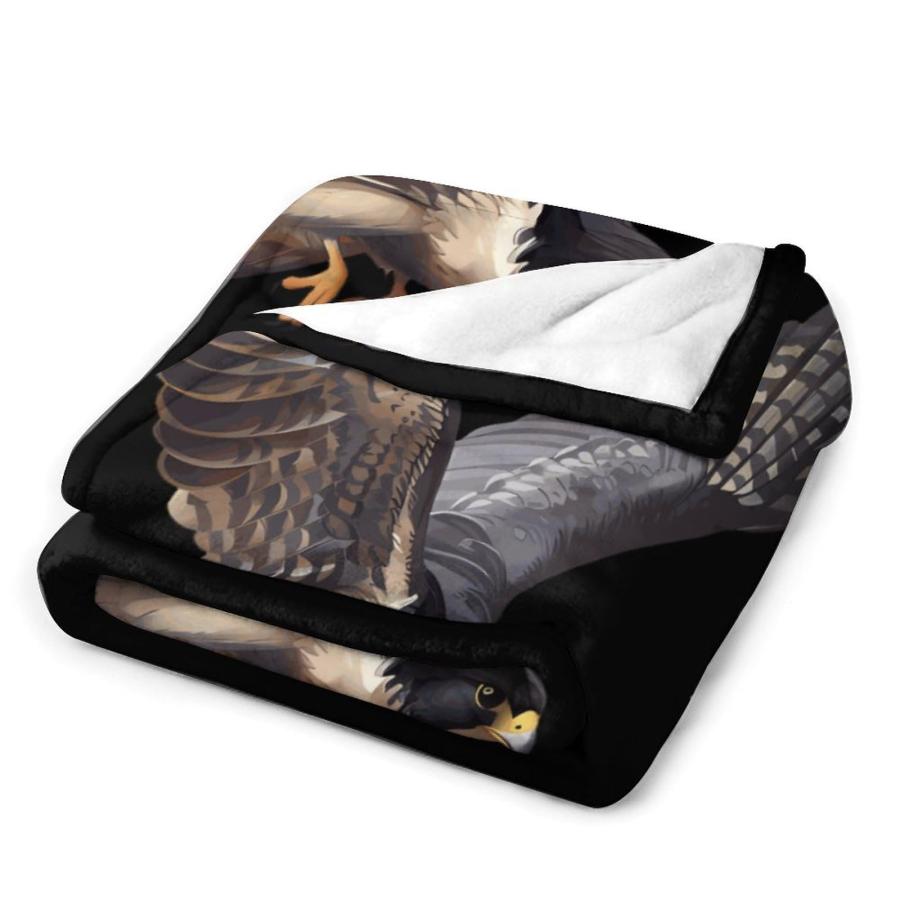 【並行輸入品】 Peregrine Falcon Flying Throw Blanket Flannel Bed Blankets Light_6