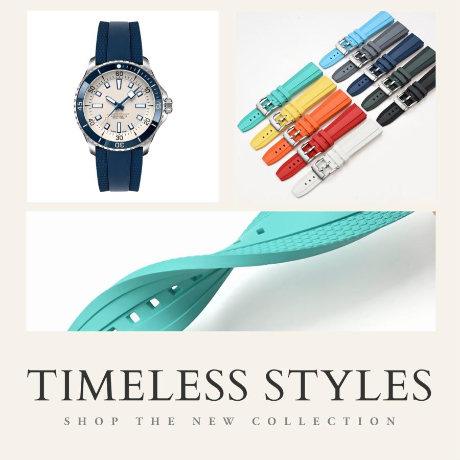 【並行輸入品】FKM Breitling SuperOcean Watch用ラバーバンド バックル付き、Breitlingプロフェッショナルウォ_2