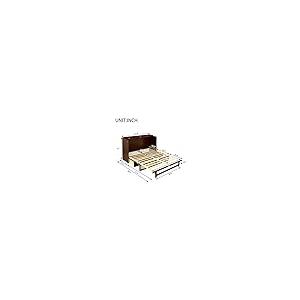 【並行輸入品】 SOFTSEA Queen Size Murphy Bed Cabinet with Storage Drawer， Queen_8
