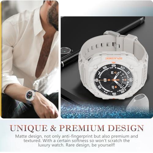 【並行輸入品】頑丈なアーマーケース Samsung Galaxy Watch Ultraケース 47mmバンドアクセサリー、保護バンパープロテク_7