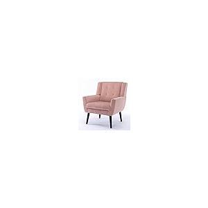 【並行輸入品】 Modern Soft Velvet Material Ergonomics Accent Chair Upholstered_8