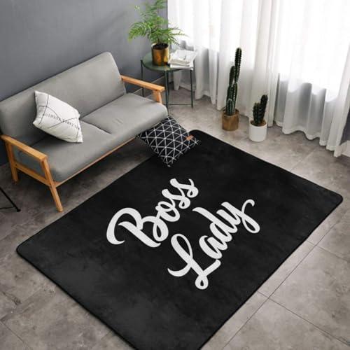 【並行輸入品】 Area Rug Boss Lady White Black (1) Floor Rugs Doormat Living Roo_7