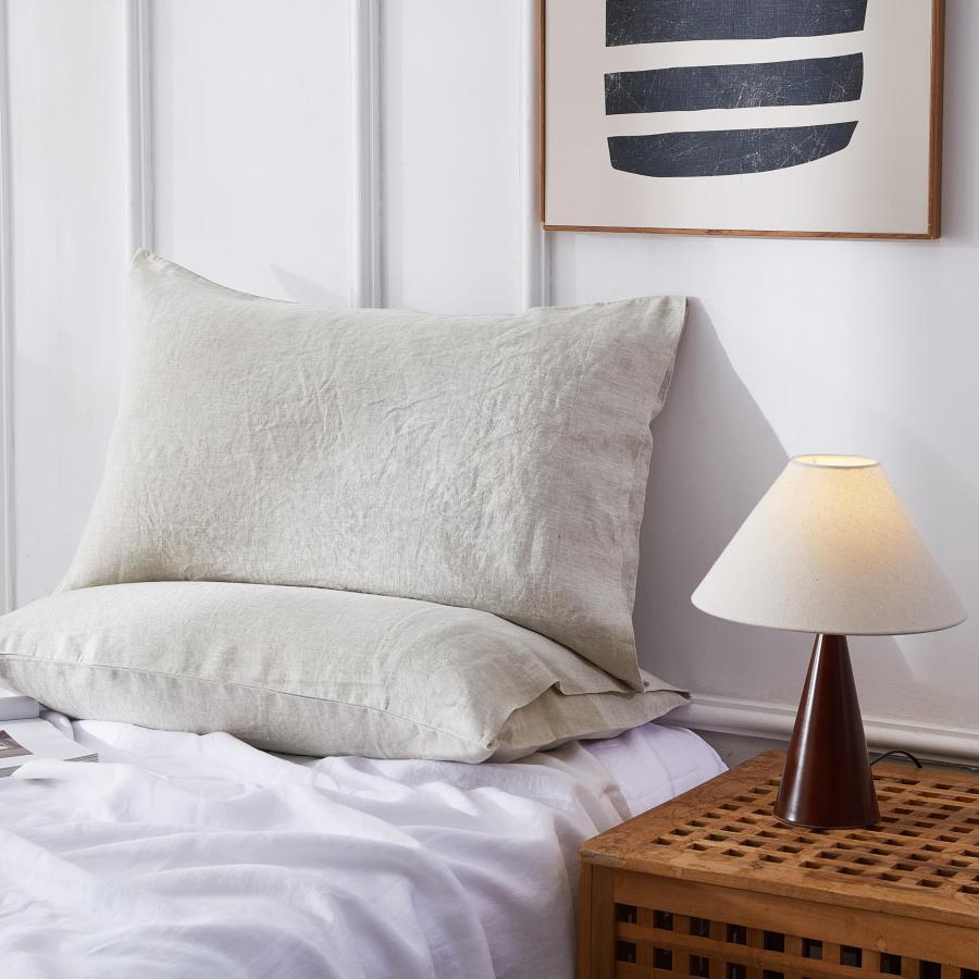 【並行輸入品】 AORISSI 100% French Flax Linen Sheet Set， Bed Sheets Breathable_9