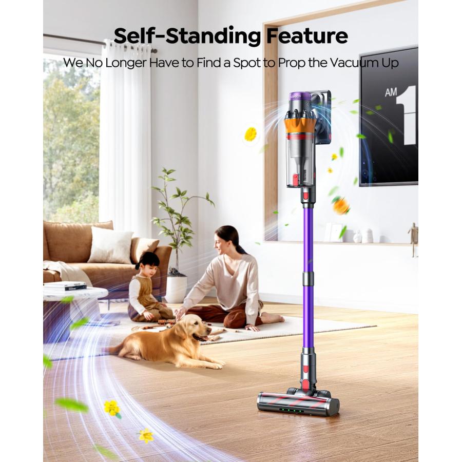 【並行輸入品】 ozeeco Cordless Vacuum Cleaner， 600W/50KPA/65Mins(ECO Mode) Vacu_9