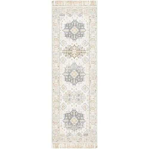 【並行輸入品】 Hauteloom Clarence Bohemian Hand Loomed Vintage Medallion Runner_1