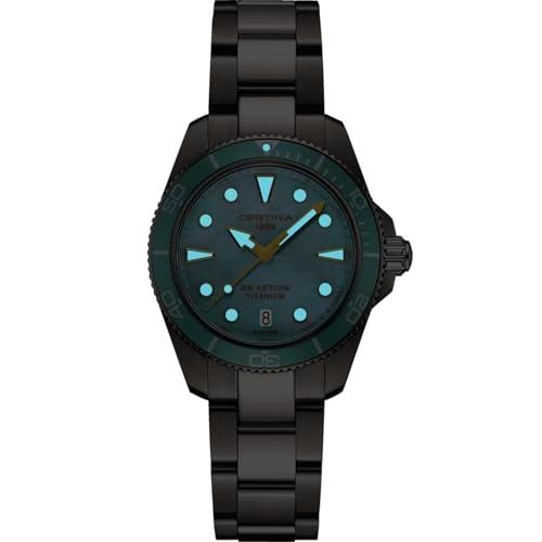 【並行輸入品】Certina、レディース、DS Action Lady、34.5mm、スチール、クォーツ、プレシドライブ、腕時計、ブルーマザーオの画像