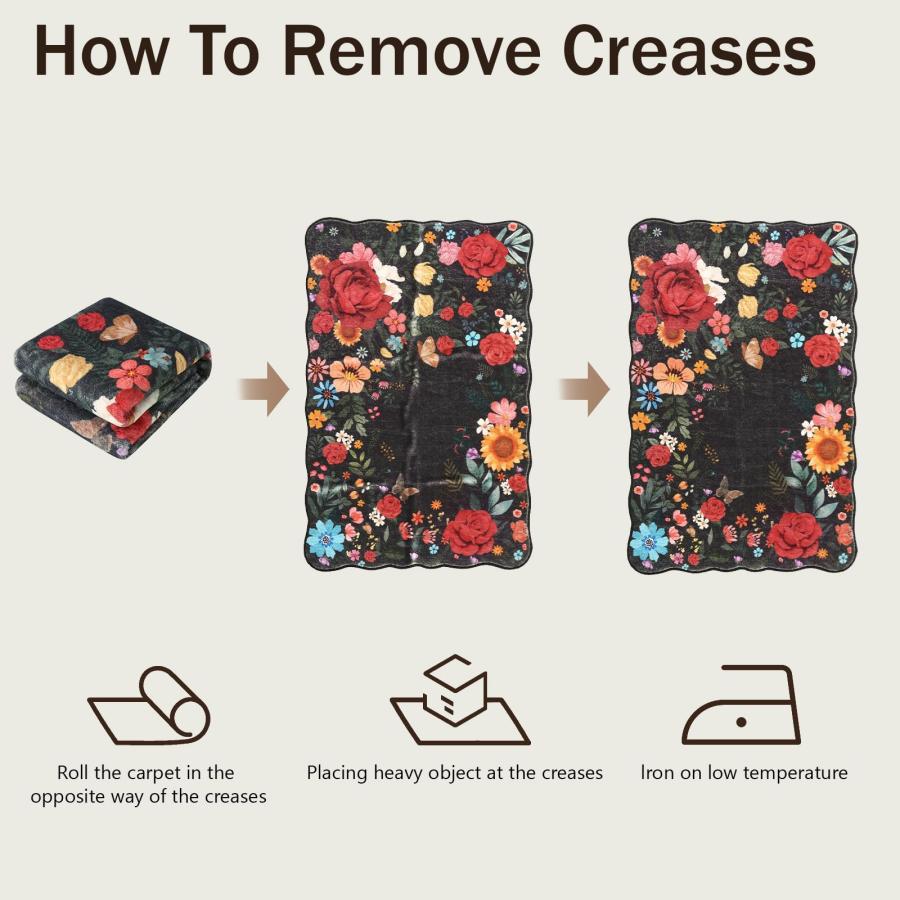【並行輸入品】 NoiFamo Washable Rugs for Living Room: 6x9 Area Rugs for Bedroom_3
