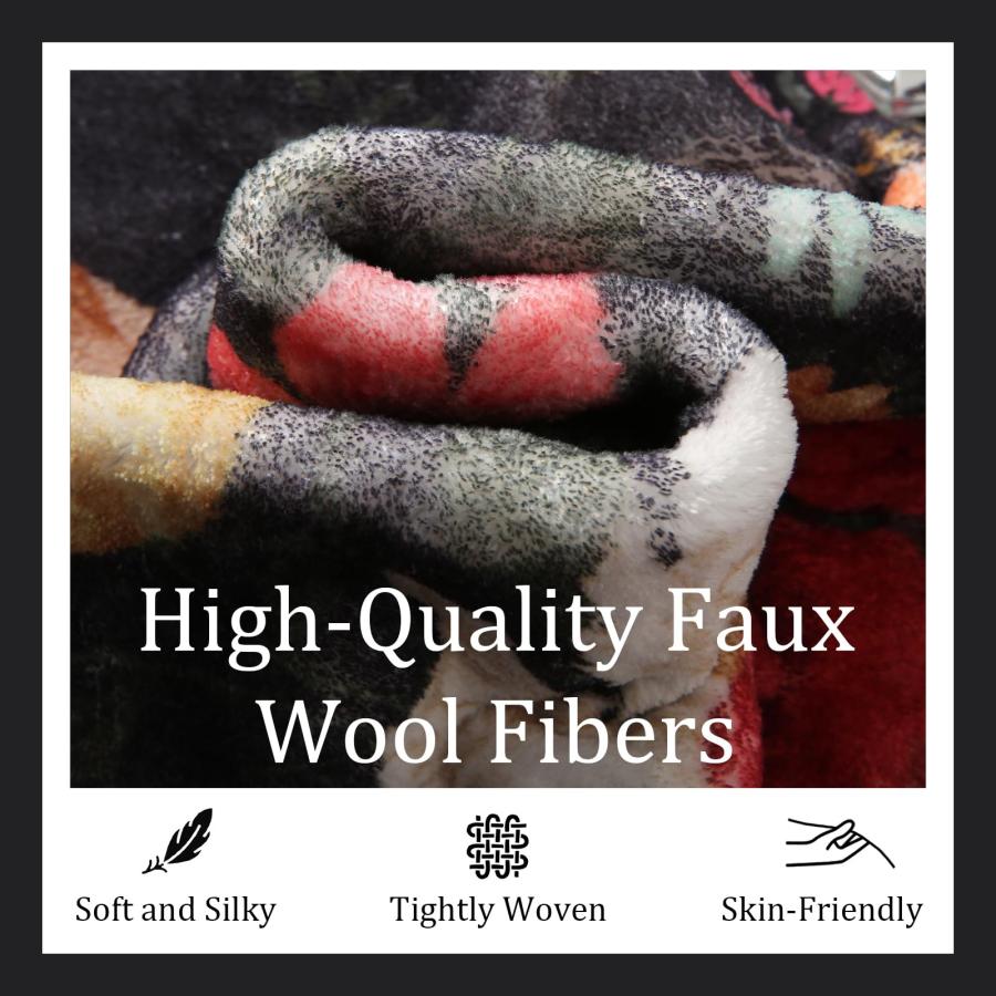 【並行輸入品】 NoiFamo Washable Rugs for Living Room: 6x9 Area Rugs for Bedroom_6