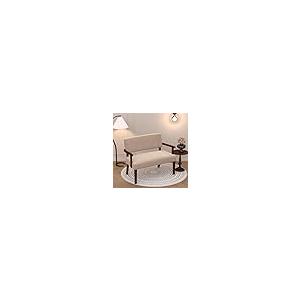 【並行輸入品】 FAGAGA Love Seat Sofa Couch， Two Seater Couches with Wood Arms，_5