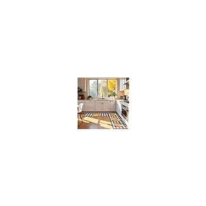 【並行輸入品】 Fourluoo Sets of 3 Thanksgiving Kitchen Rugs and Mats Fall Pumpk