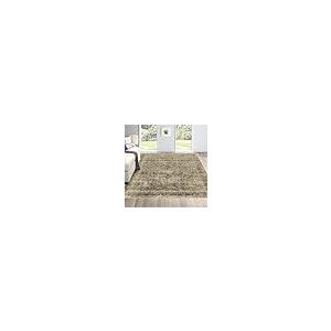【並行輸入品】 5x7 Washable Area Rug Gray Vintage Traditional Floor Cover Folda