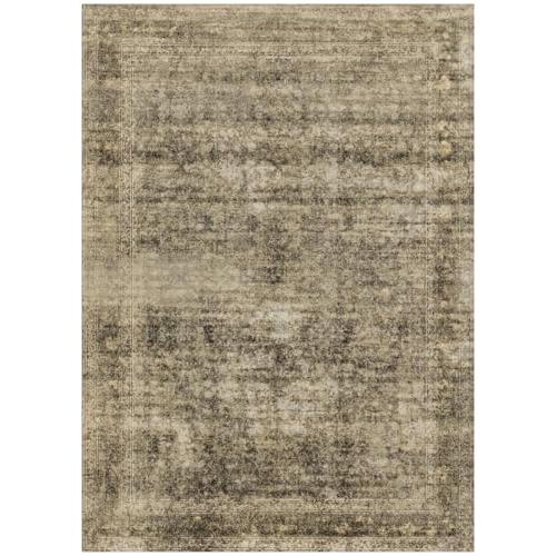 【並行輸入品】 5x7 Washable Area Rug Gray Vintage Traditional Floor Cover Folda
