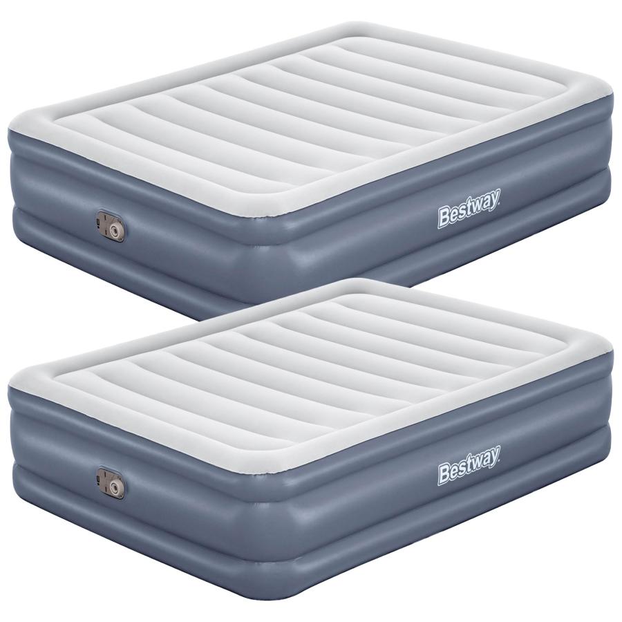 【並行輸入品】 Bestway 2 Pack Tritech Airbed， Queen Sized 20" Thick Durable Com_2