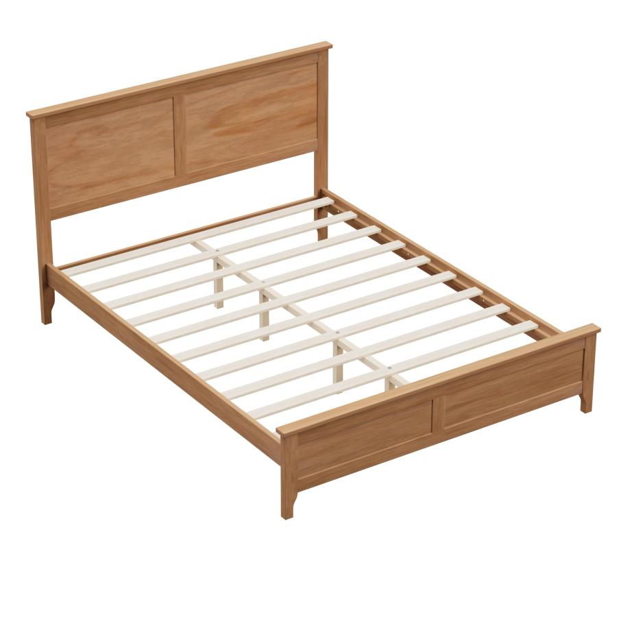 【並行輸入品】 JIVOIT Queen Size Wood Platform Bed Frame with Headboard， Modern