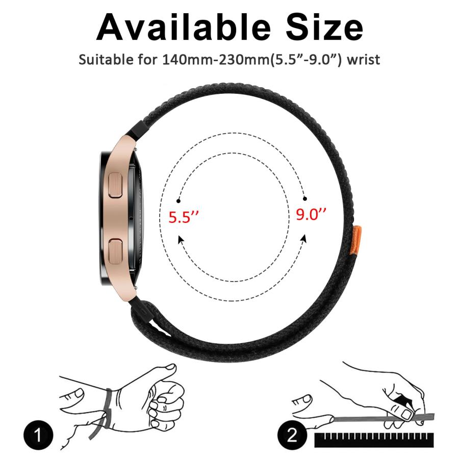 【並行輸入品】AKナイロンストラップ Amazfit Bip 6 / Bip 5スマートウォッチバンド Amazfit GTR 4 バンド 22の画像