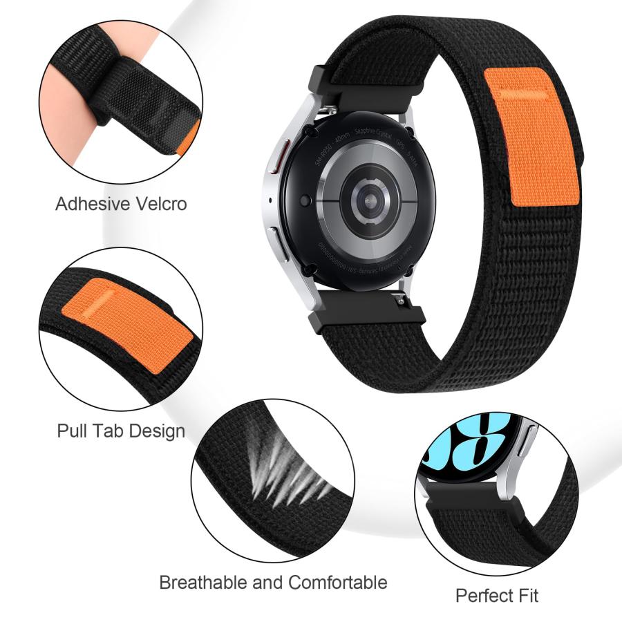 【並行輸入品】AKナイロンストラップ Amazfit Bip 6 / Bip 5スマートウォッチバンド Amazfit GTR 4 バンド 22の画像