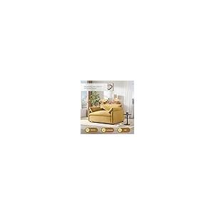 【並行輸入品】 50*43" Oversized Chenille Single Sofa Chair， Wide and Deep Seat_8