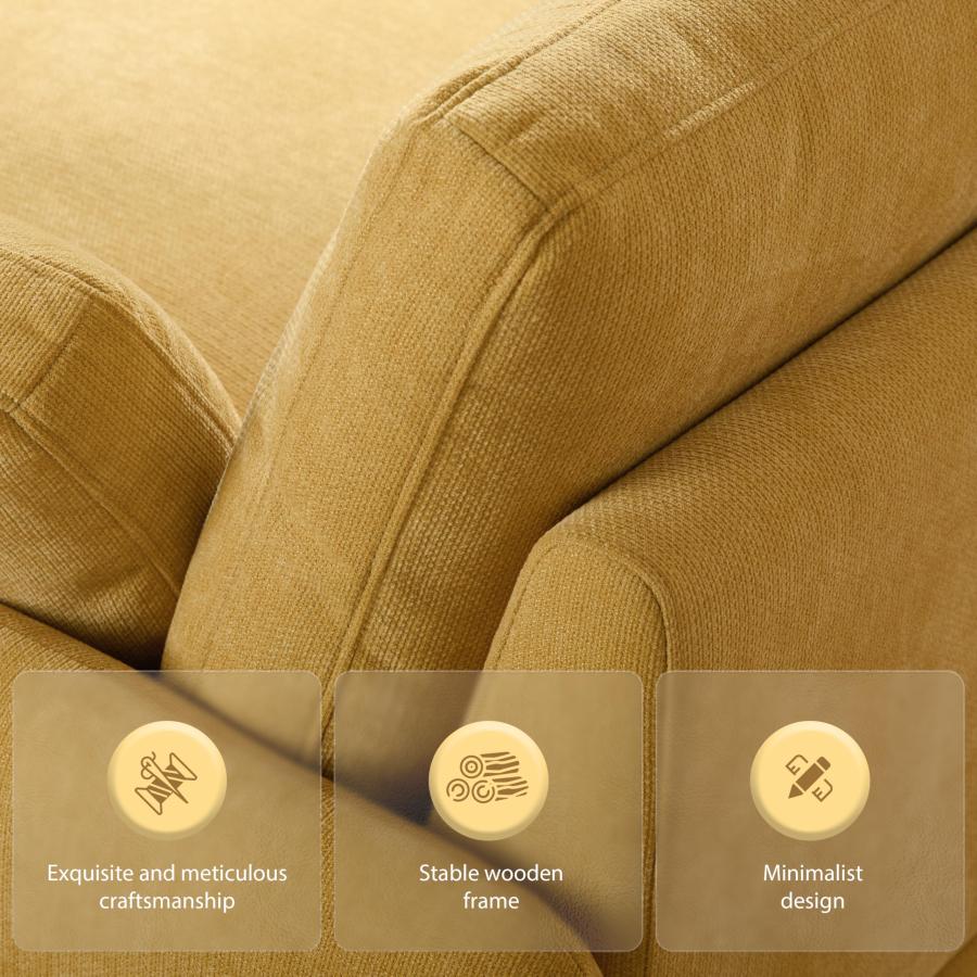 【並行輸入品】 50*43" Oversized Chenille Single Sofa Chair， Wide and Deep Seat_9