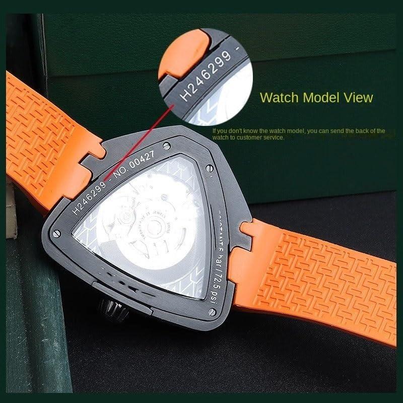【並行輸入品】 dongrif FKM Watchband For Hamilton Ventura H245950 H245850 H2455の画像