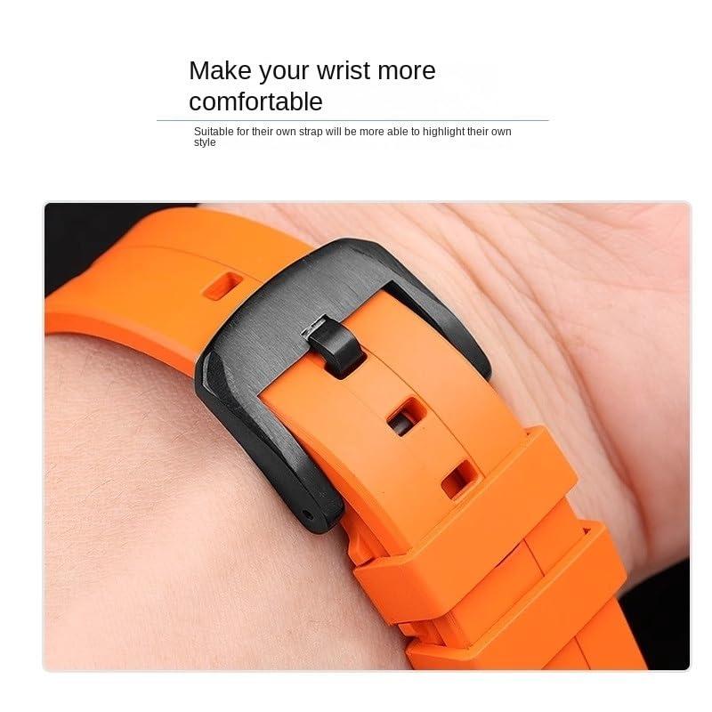 【並行輸入品】 dongrif FKM Watchband For Hamilton Ventura H245950 H245850 H2455の画像