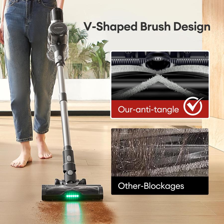 【並行輸入品】 Ultenic Cordless Vacuum Cleaner， 550W 50Kpa Stick Vacuum with Ca_9