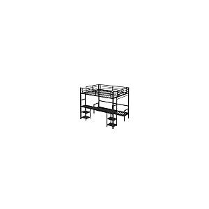 【並行輸入品】 Harper & Bright Designs Metal Bunk Bed Multiple Uses Folds into_9