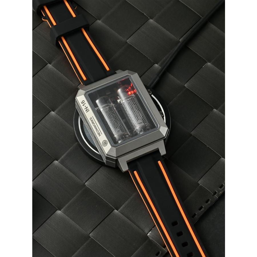 【並行輸入品】 ELECOGO Nixie Tube Wrist Watch, IN16 Steampunk Style, Aluminum Cの画像
