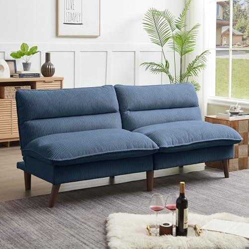 【並行輸入品】 Convertible Futon Sofa Bed， 72" Loveseat Couch with 3 Level Adju_1