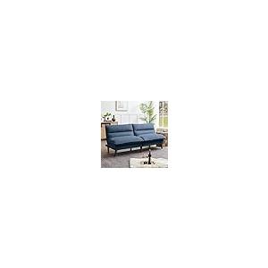 【並行輸入品】 Convertible Futon Sofa Bed， 72" Loveseat Couch with 3 Level Adju_2