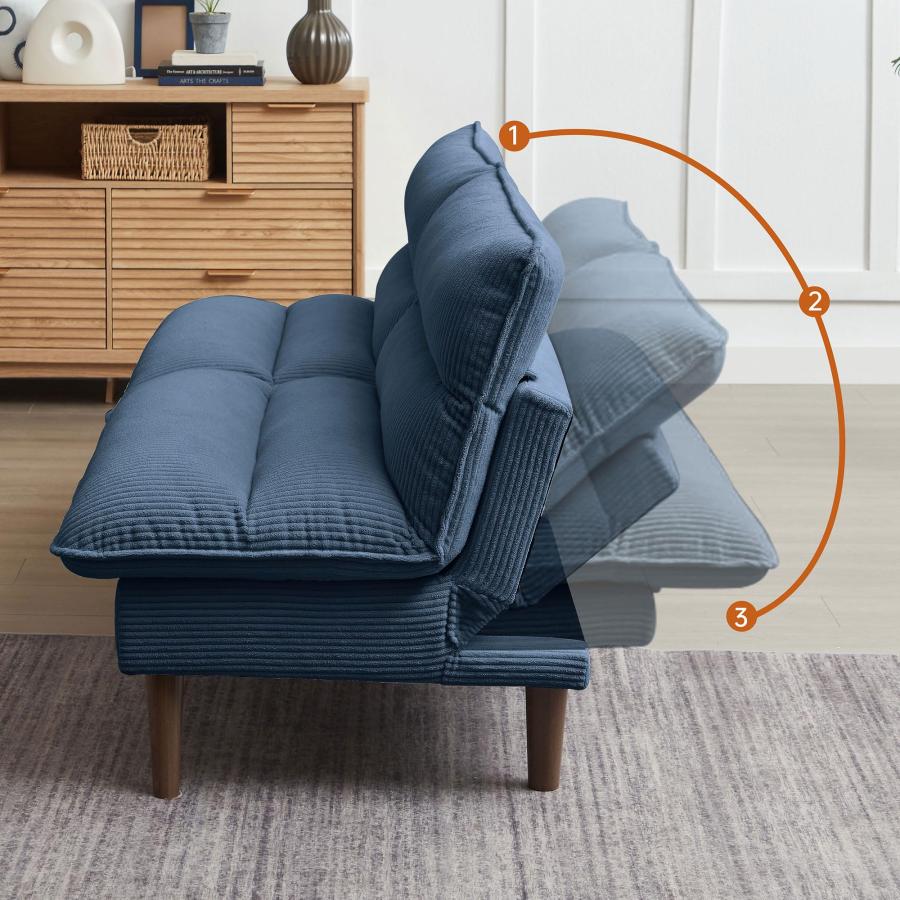 【並行輸入品】 Convertible Futon Sofa Bed， 72" Loveseat Couch with 3 Level Adju_6