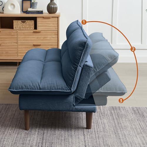 【並行輸入品】 Convertible Futon Sofa Bed， 72" Loveseat Couch with 3 Level Adju_7