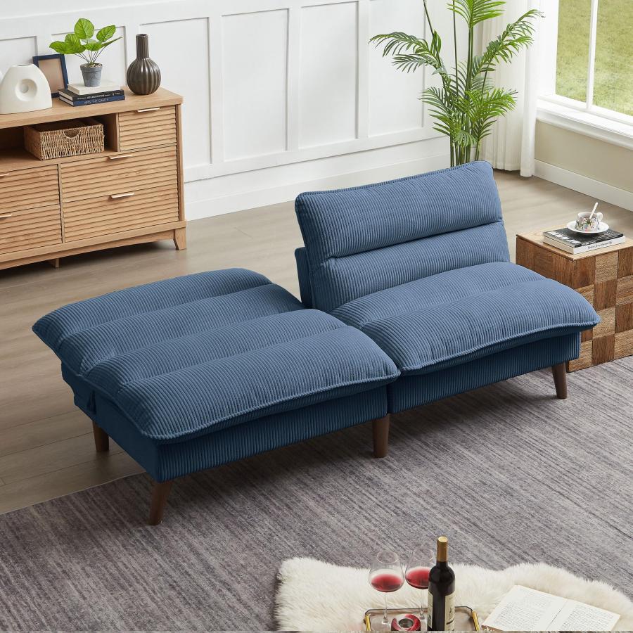 【並行輸入品】 Convertible Futon Sofa Bed， 72" Loveseat Couch with 3 Level Adju_9