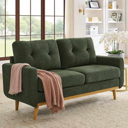 【並行輸入品】 67.7''Mid Century Modern Sofa Couch， Upholstered Tufted Loveseat_1