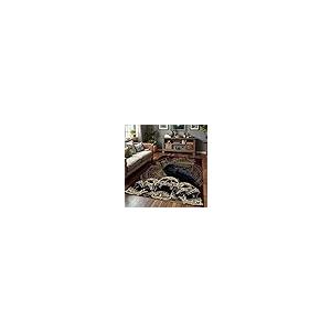 【並行輸入品】 ZLXMN Vintage Black Crow Skull Area Rug 5x7ft Gothic Style Hallo_2
