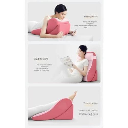 【並行輸入品】 Adjustable Wedge Pillow Set for Bed & Sofa， Couples Pillow Pregn_7