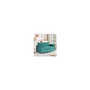 【並行輸入品】 healthomse 55" Convertible Sofa Bed， Modern Velvet Loveseat Sofa_5