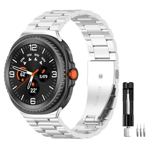 【並行輸入品】 Metal Bands Compatible for Samsung Galaxy Watch 8， Galaxy Watch