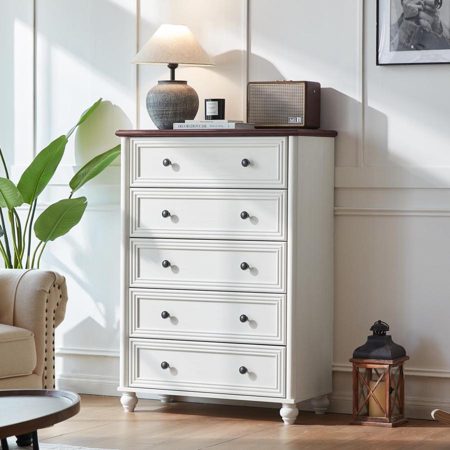 【並行輸入品】 RWYHG Farmhouse Dressers and Nightstand Set of 2，Wood 31.5" Wide_6
