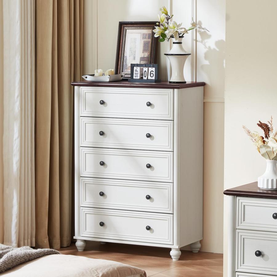 【並行輸入品】 RWYHG Farmhouse Dressers and Nightstand Set of 2，Wood 31.5" Wide_9