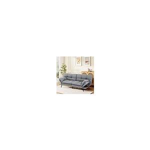 【並行輸入品】 MUUEGM Futon Sofa Bed， 71" Convertible Memory Foam Sofa Couch wi_2