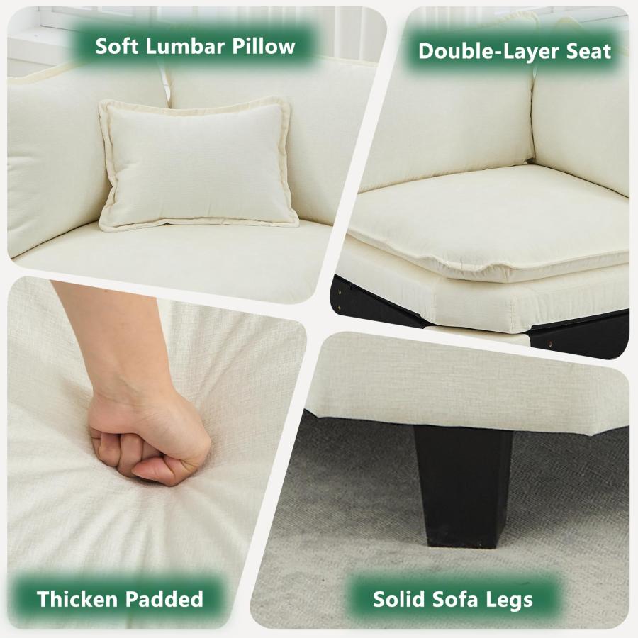 【並行輸入品】 OQQOEE Corner Seat for Sectional Sofa， Modular Cloud Couch with_3