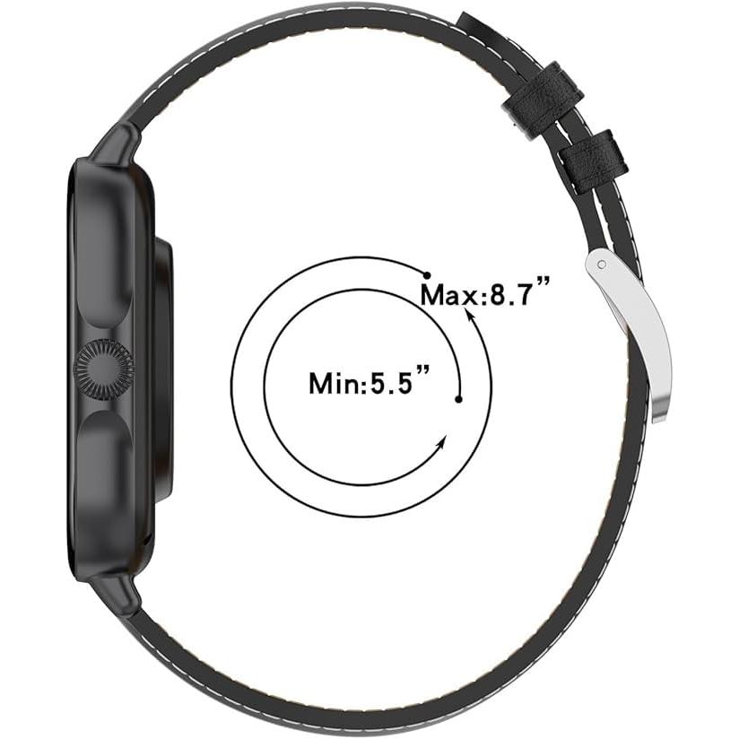 【並行輸入品】22mm レザーストラップ Amazfit Balance 2ストラップ対応 調節可能な交換用リストバンド プレミアムレザーバンド_7