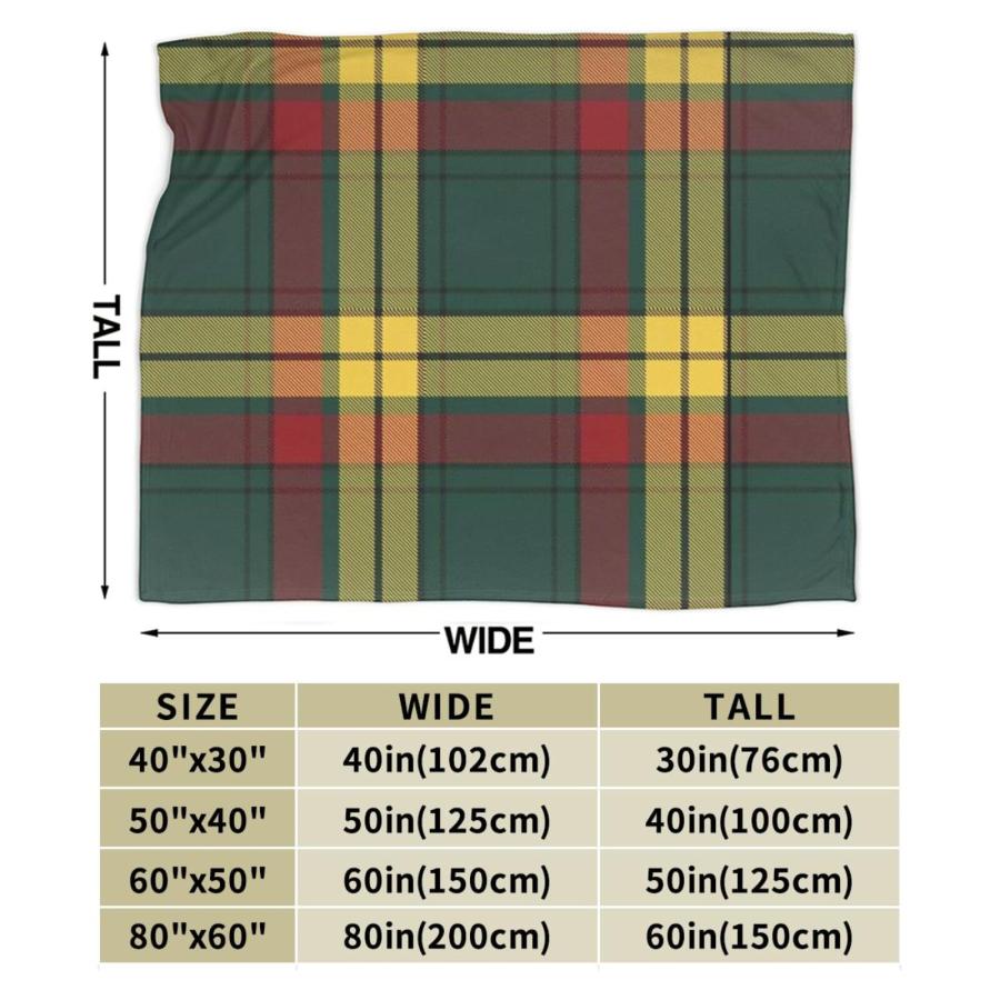 【並行輸入品】 Clan MacMillan Tartan Advanced Soft Blanket80 X60 Lightweight_6