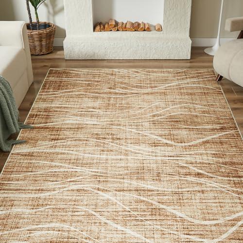 【並行輸入品】 WITSHOCK 6x9 Living Room Rug Washable Area Rug Modern Abstract R_1